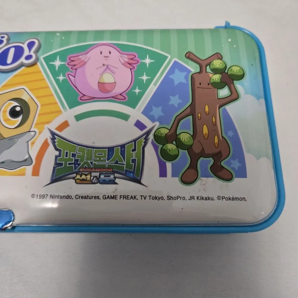 Vintage 1997 Nintendo Pokemon Pencil Case Pocket Monsters Japan Padded 2 Sides